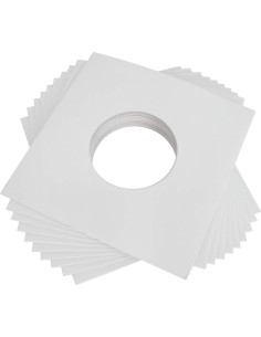 50 Pcs – Pochettes En Carton Blanches Pour Vinyls 45T