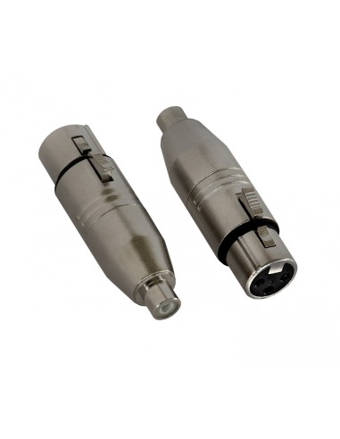 Hilec - Adaptateur RCA femele /XLR femele ( 2 pieces )