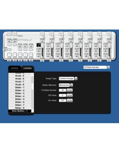 Korg nanoKONTROL2 USB MIDI Controller, Black