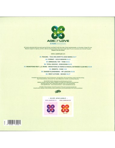 AGE OF LOVE 15 YEARS VINYL 3/3