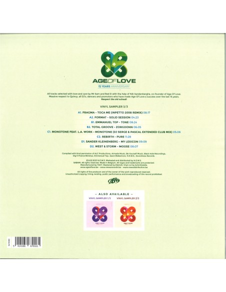AGE OF LOVE 15 YEARS VINYL 3/3