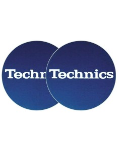 2x Slipmats Logo Technics Blue