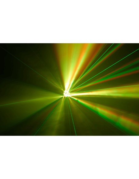ALGAM LIGHTING - LAL MHE60 - Wash Lyre LED 6 x 15W RGBW + groene laser 200mw