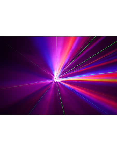 ALGAM LIGHTING - LAL MHE60 - Lyre WASH LED 6 x 15W RGBW + laser vert 200mw