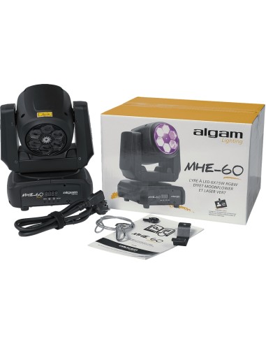 ALGAM LIGHTING - LAL MHE60 - Wash Lyre LED 6 x...