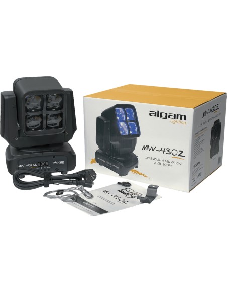 ALGAM LIGHTING - LAL MW430ZOOM - Lyre Wash 4 x 30W RGBW avec Zoom