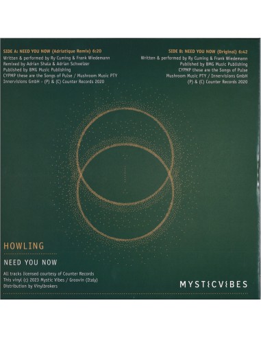 HOWLING - NEED YOU NOW (Adriatique Remix)