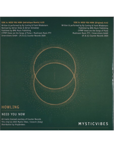 HOWLING - NEED YOU NOW (Adriatique Remix)