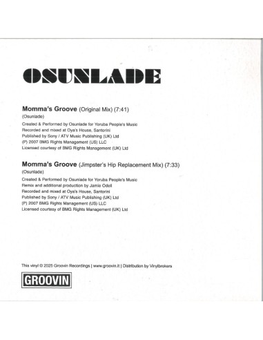 Osunlade - Mommas Groove