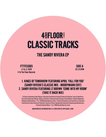 Various Classic Tracks - The Sandy Rivera EP