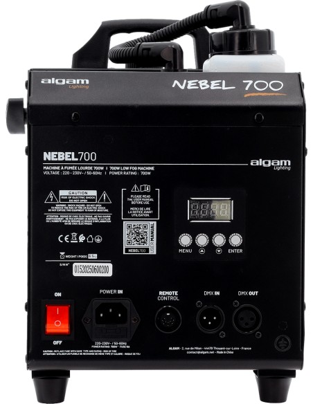 ALGAM LIGHTING - LAL NEBEL700 - Zware Rookmachine 700W