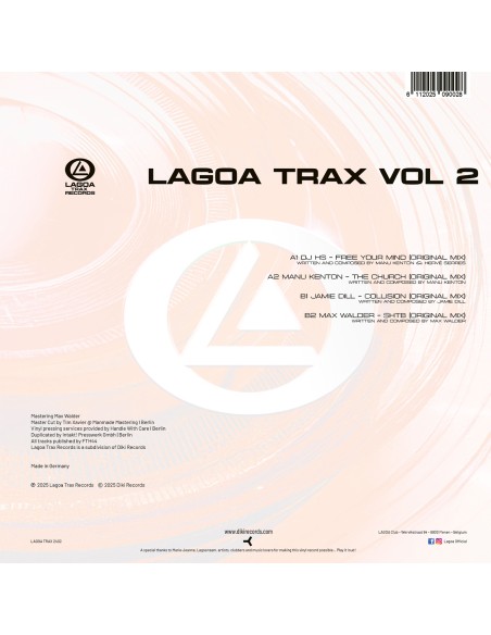 Various - Lagoa Trax Vol 2 ( Limited Edition , Red Vinyl )