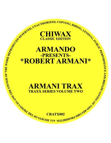 Armando presents Robert Armani - Armani Trax/...