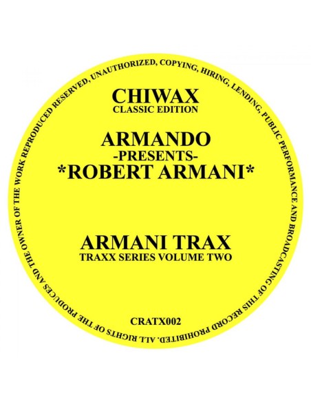 Armando presents Robert Armani - Armani Trax/ Circus Bells