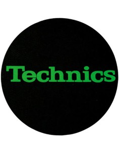 2x Slipmats Technics Logo - Green 2