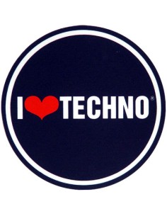 2x Feutrines Logo I LOVE TECHNO 2