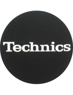 2x Slipmats Technics Logo - white 2