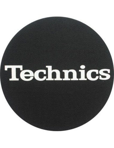 2x Slipmats Technics Logo - white