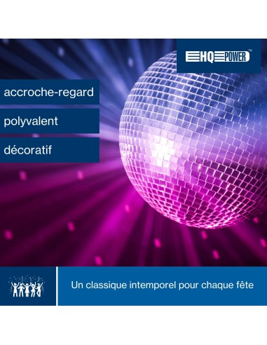 HQ Power - Boule à facettes disco Ø 20 cm