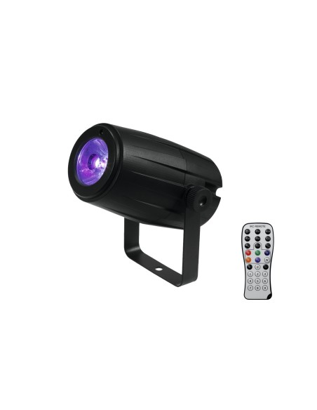 EUROLITE Spiegelbol 30cm met Motor + LED Spot Zwart