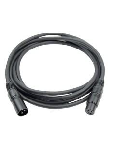 Hilec - DMX XLR 3pin male / XLR 3pin female cable - 5m
