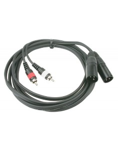Hilec - 2x RCA / 2x Male XLR - 3m