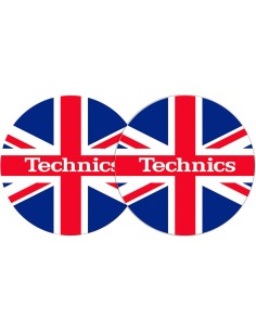 2x Slipmats Uk Vlag Design