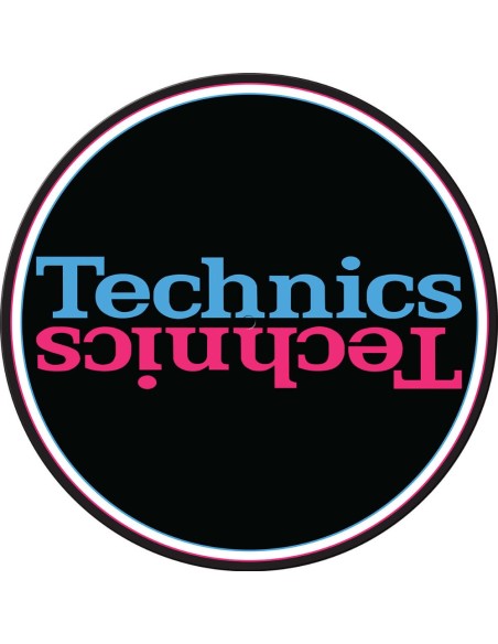 2x Slipmats Technics Blauw/Roze