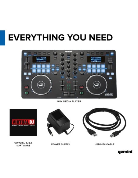 Gemini GMX : USB Standalone Midi DJ-controller