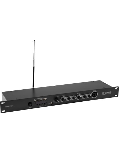 OMNITRONIC EP-220PR : Preamplifier with MP3 Player and FM Radio