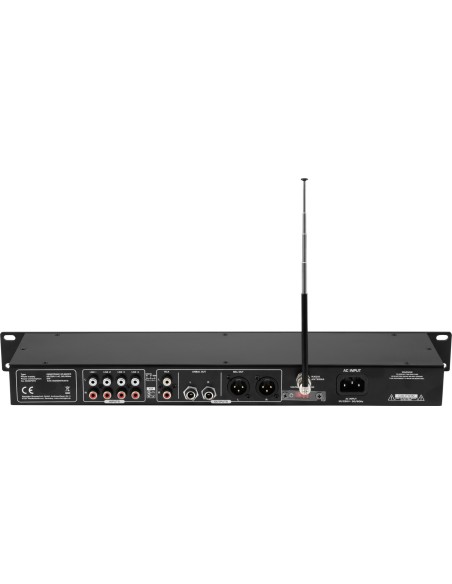 Omnitronic EP-220PR : Mediaspeler met USB/SD/FM radio en bluetooth
