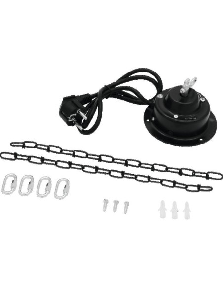 EUROLITE Ensemble avec  boule à facettes de 30 cm, chaîne et moteur