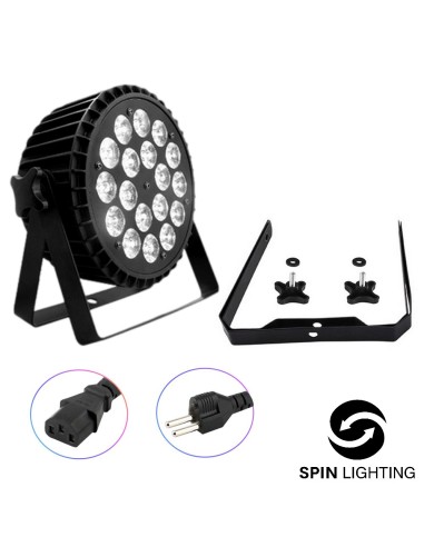 SPIN Lighting : 18x 10W RGBW 4 IN 1 LED