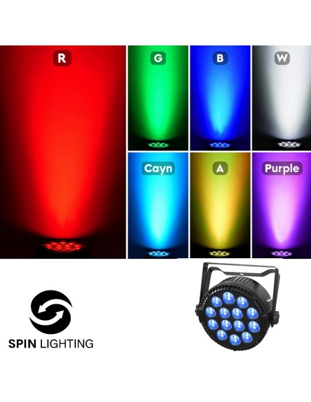 SPIN Lighting : 14 x6W RGBW LED Par Light