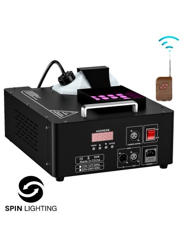 SPIN Lighting : 1500W Smoke Machine 24 LEDS RGB...