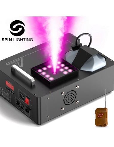 SPIN Lighting : 1500W Smoke Machine 24 LEDS RGB...