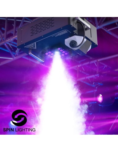SPIN Lighting : 1500W Smoke Machine 24 LEDS RGB...