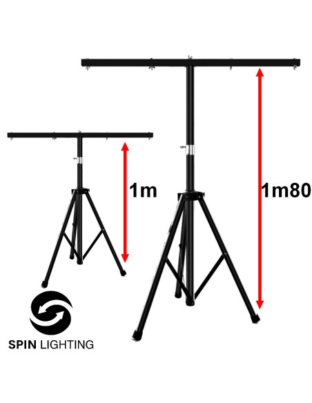 SPIN Lighting : Stage Lights Stand Hauteur : 1m80