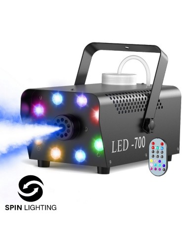 SPIN Lighting : 700W Smoke Machine 8 LEDS RGB