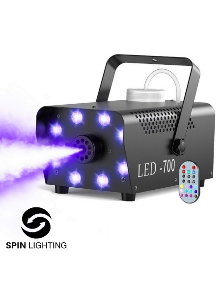 SPIN Lighting : 700W Smoke Machine 8 LEDS RGB