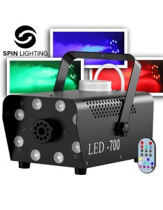 SPIN Lighting : 700W Smoke Machine 8 LEDS RGB