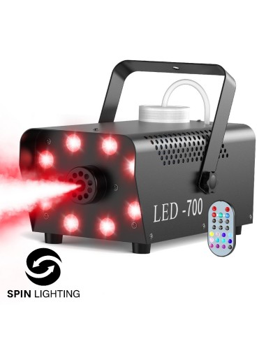 SPIN Lighting : 700W Smoke Machine 8 LEDS RGB