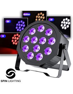 SPIN Lighting : 12 x3W RGBWA+UV / Battery Powered