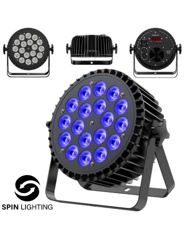 SPIN Lighting : 18 x8W RGBWA + UVLED
