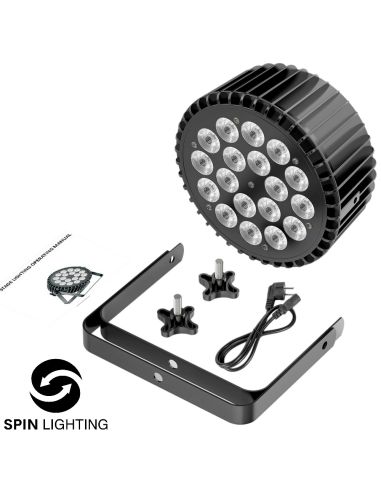 SPIN Lighting : 18 x8W RGBWA + UVLED