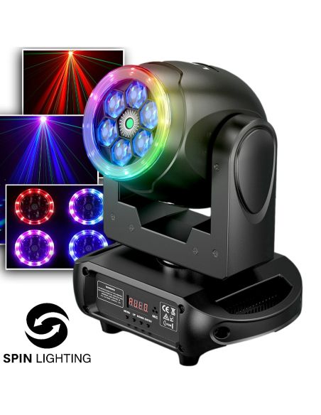 SPIN Lighting : 90W RGBW Green Laser