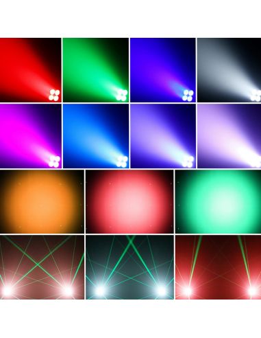 SPIN Lighting : 100W RGBW Bead LED + Green Sky Effect