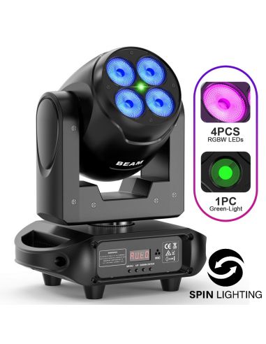 SPIN Lighting : 100W RGBW Bead LED + Green Sky Effect