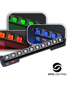 SPIN Lighting : 10 x25W RGBW LED Motorised LightBar