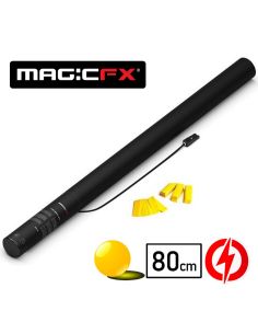 Magic FX : Electric Confetti Shot Metallic 80 cm - Jaune